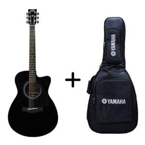 Yamaha FS80C Black Acoustic Guitar with Gig Bag Combo Package